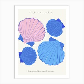 Sea Shells Ocean Collection Boho Art Print