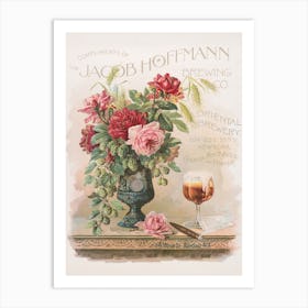 Jacob Hoffmann Brewing Co Advert Art Print