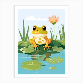 Baby Animal Illustration  Frog 3 Art Print