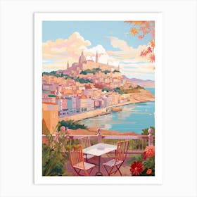 Cartagena Spain 3 Illustration Art Print