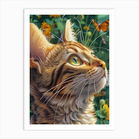 Cat portrait Art Print