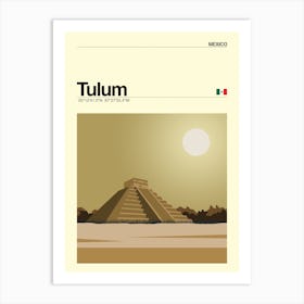Retro Tulum Art Print