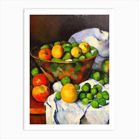 Peas 2 Cezanne Style vegetable Art Print