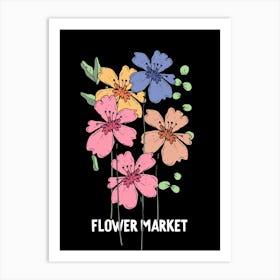 Flower Market 1 Art Print