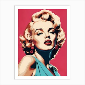 Marilyn Monroe Portrait Pop Art (4) Art Print