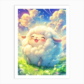 Cute Sheep Art Print