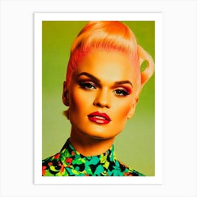 Jessie J 2 Colourful Pop Art Art Print