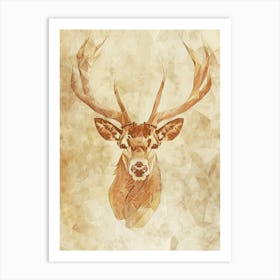 Deer Head 8 Art Print