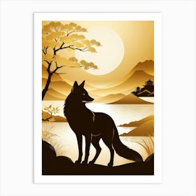 Japan Golden Fox 8 Art Print