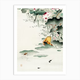 Frog And Tadpoles (1900 1930), Ohara Koson Art Print