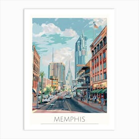 Memphis Cityscape Art Print