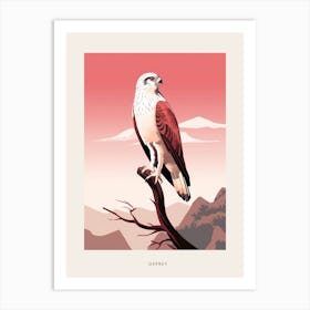 Minimalist Osprey 4 Bird Poster Art Print