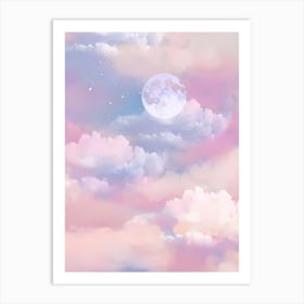 Pink Sky Wallpaper Art Print