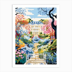 Dumbarton Oaks Usa Modern Illustration 2 Art Print