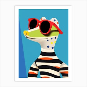 Little Gecko 1 Wearing Sunglasses Art Print
