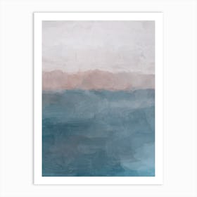 Coral Sea Cliffs Art Print