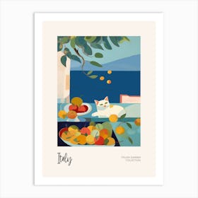 Cat In The Italy 2 Italian Summer Collection Art Print