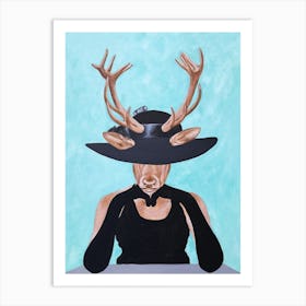 Vogue Deer Art Print