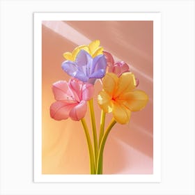 Dreamy Inflatable Flowers Amaryllis 5 Art Print