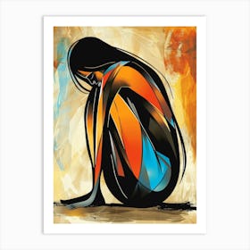 Woman In Pain 1 Art Print