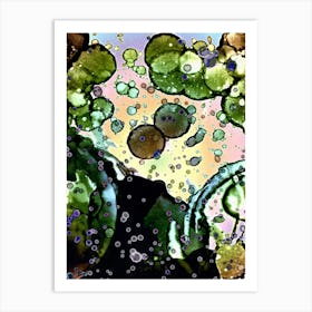 Abstraction Molecule Art Print