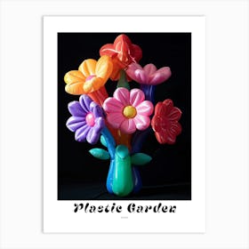 Bright Inflatable Flowers Poster Asters 6 Art Print