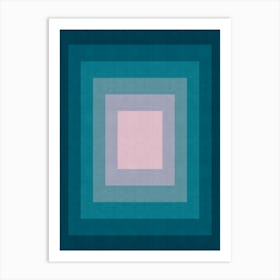 Modern gradient geometry 5 Art Print