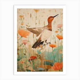 Canvasback 1 Detailed Bird Painting Art Print