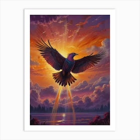 Eagle In Flight 1 Art Print