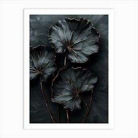 Lotus Leaves 1 Art Print