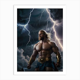 Thor Thunder 1 Art Print