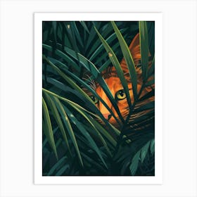 Cat In The Jungle 2 Art Print