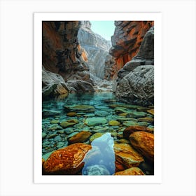 Canyons Of The Red Sea Art Print