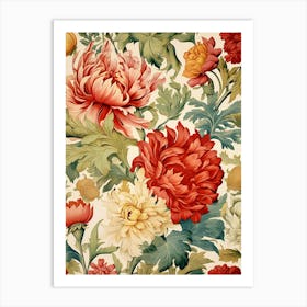 Floral Wallpaper 34 Art Print