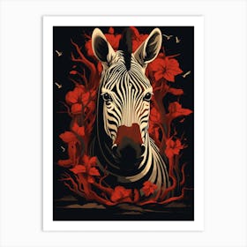 Zebra 8 Art Print