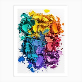 Colorful Makeup Palette Art Print