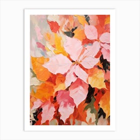 Fall Flower Painting Poinsettia 1 Art Print