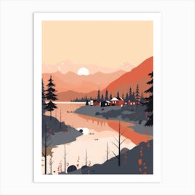 Norway 2 Travel Illustration Art Print