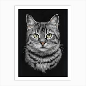 Portrait Of A Cat Art Print