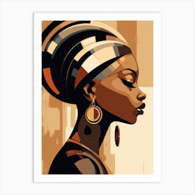 African Woman Portrait 6 Art Print