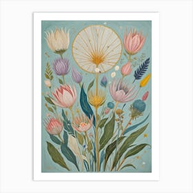 Floral Symphony 1 Art Print