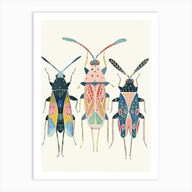 Colourful Insect Illustration Aphid 4 Art Print