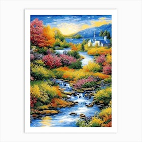 Autumn River 3 Art Print