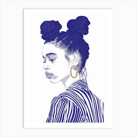 Afro Girl 52 Art Print