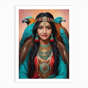 American Indian Woman 1 Art Print