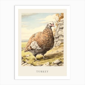 Beatrix Potter Inspired  Animal Watercolour Turkey Art Print