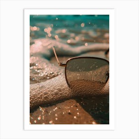 Sunglasses On The Beach 2 Art Print