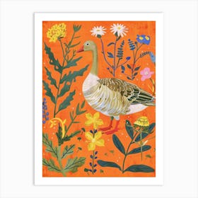 Spring Birds Goose 5 Art Print