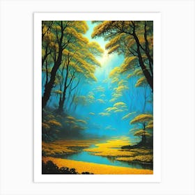 River In The Forest 5 Art Print