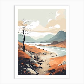 West Highland Coast Path Scotland 1 Hiking Trail Landscape Art Print